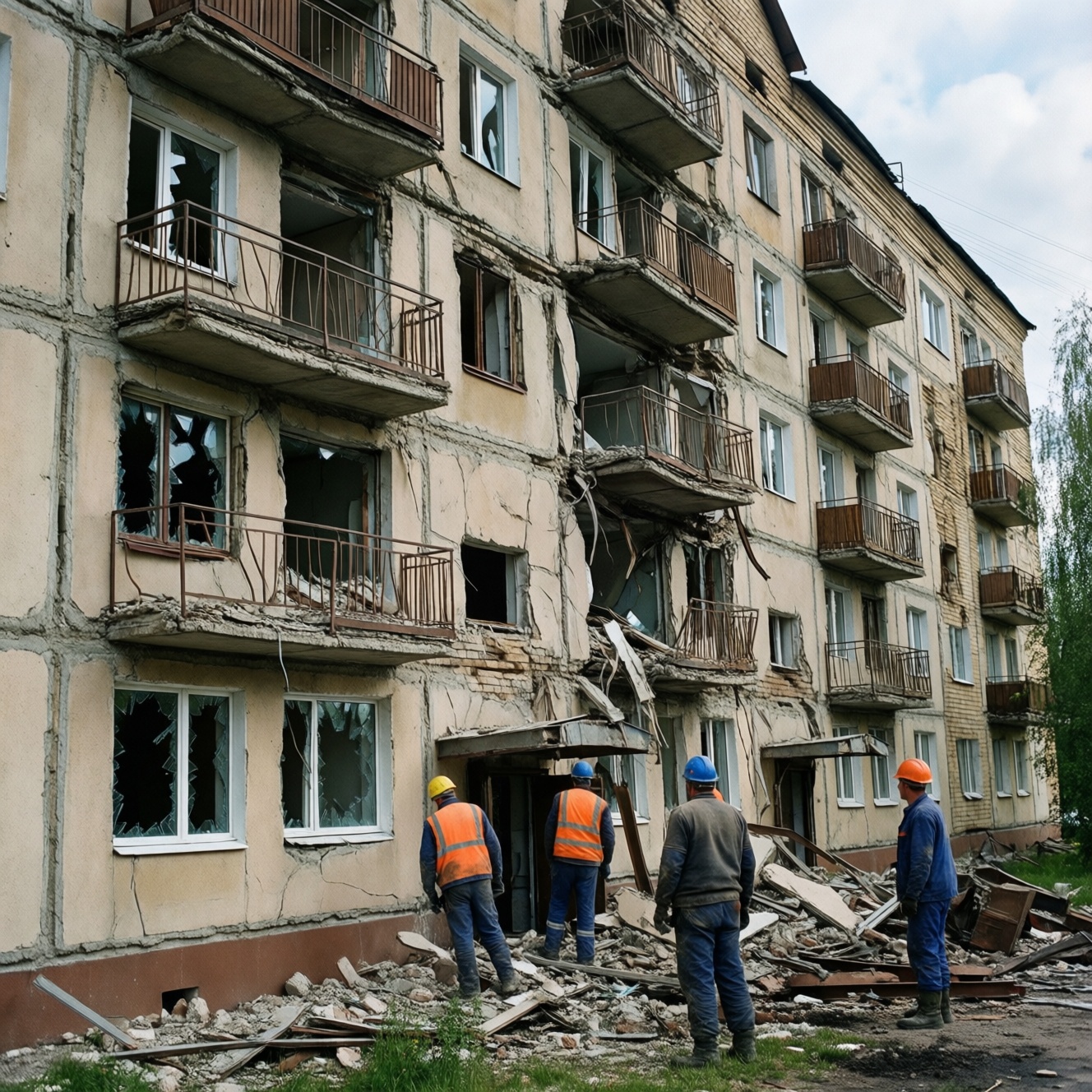 Поврежденные после происшествия дома в Нижнекамске восстановят до 10 апреля