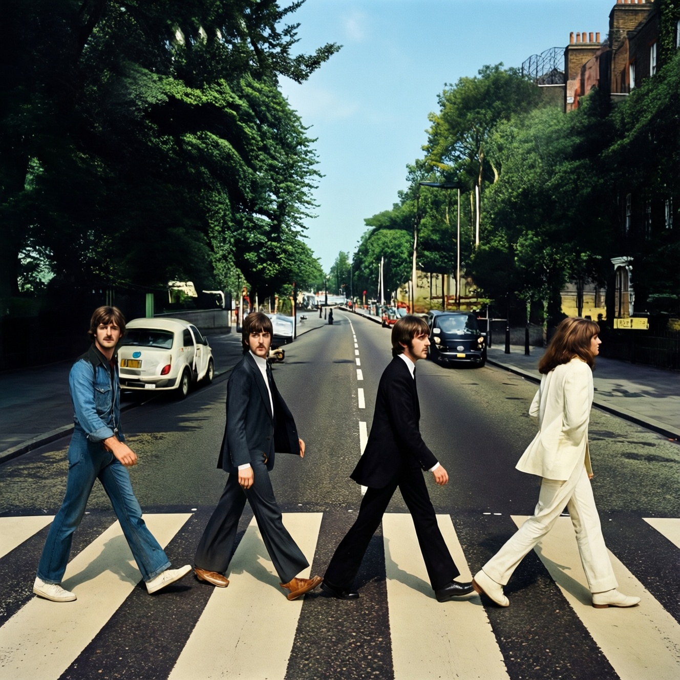 Актёры байопика о the beatles повторили легендарную обложку abbey road спустя 57 лет